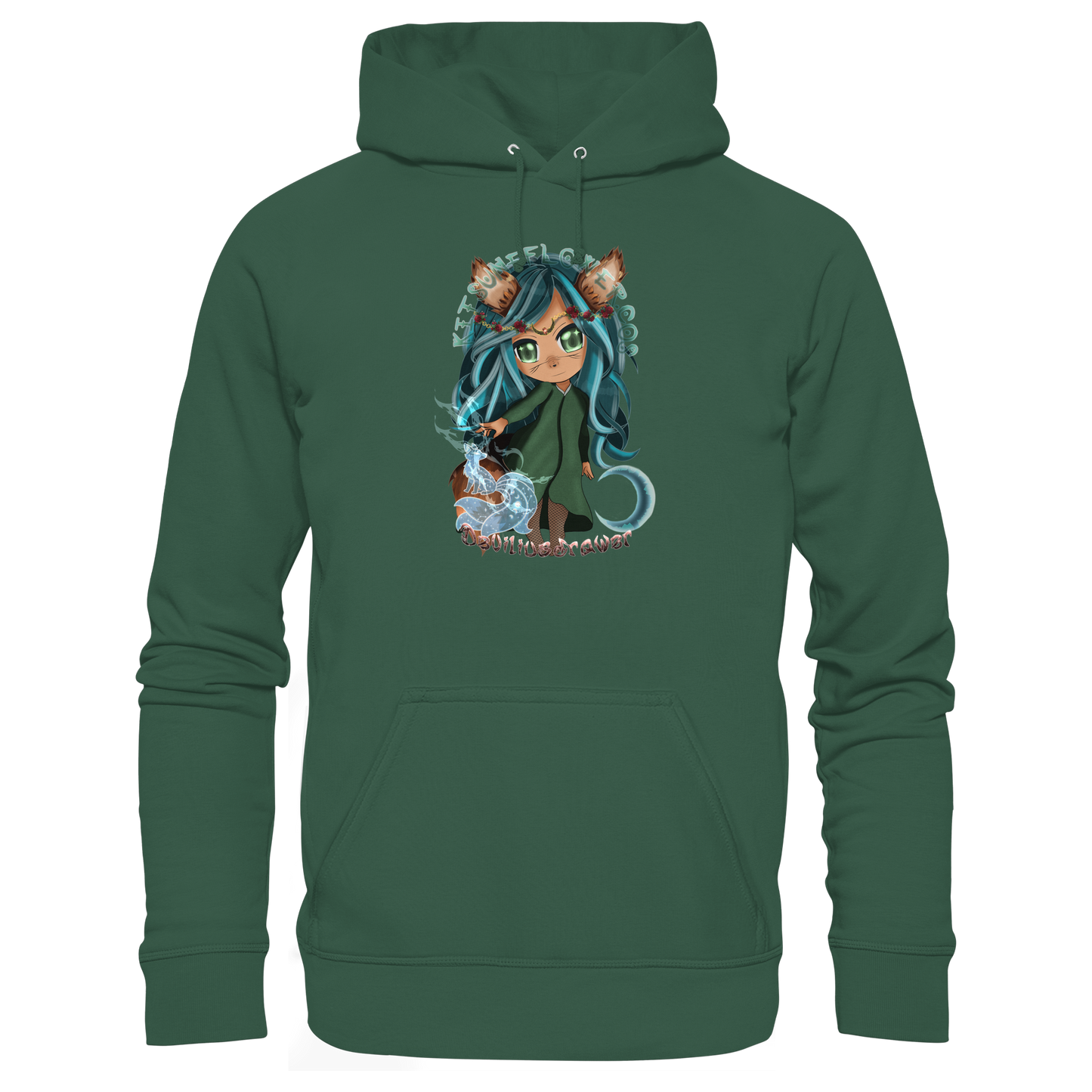 Deviliusdrawer Kitsuneflower - Organic Basic Hoodie