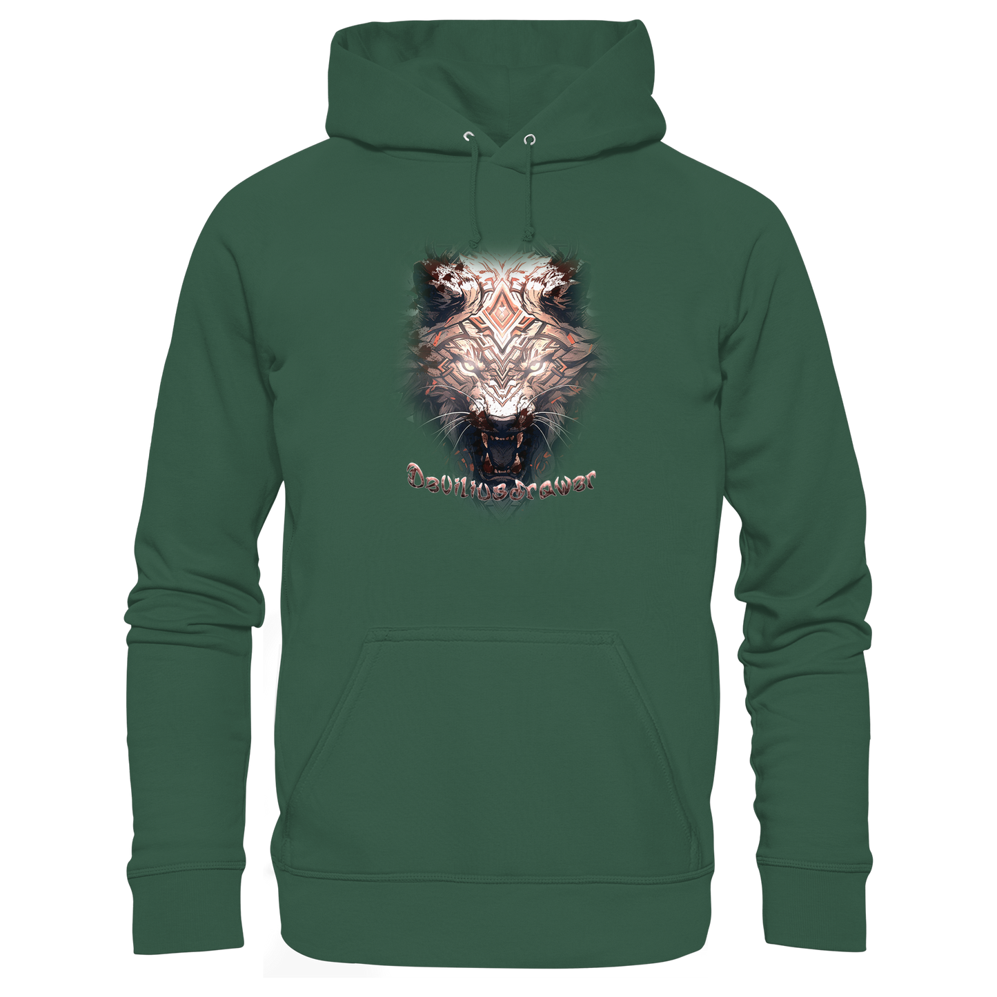 Deviliusdrawer Gold Metal Tiger - Organic Basic Hoodie