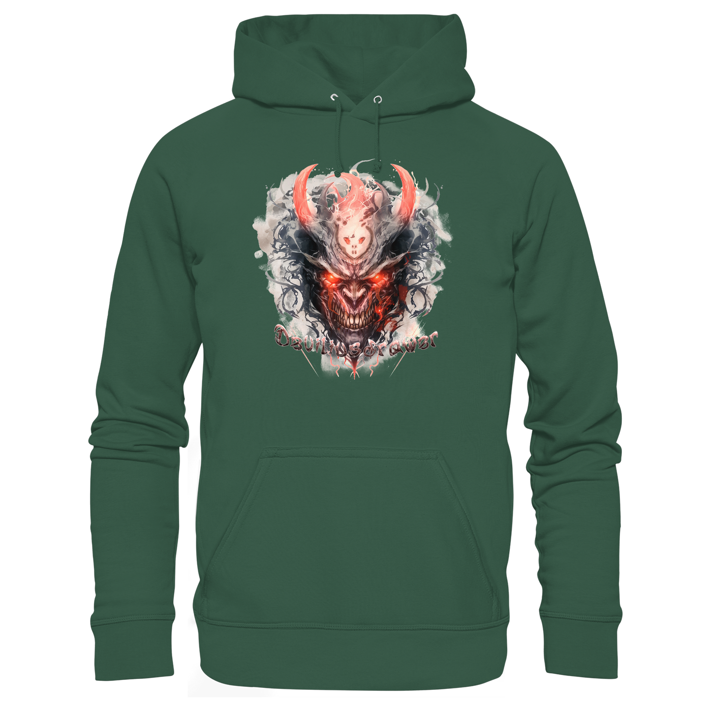 Deviliusdrawer Red Horn Devil - Organic Basic Hoodie