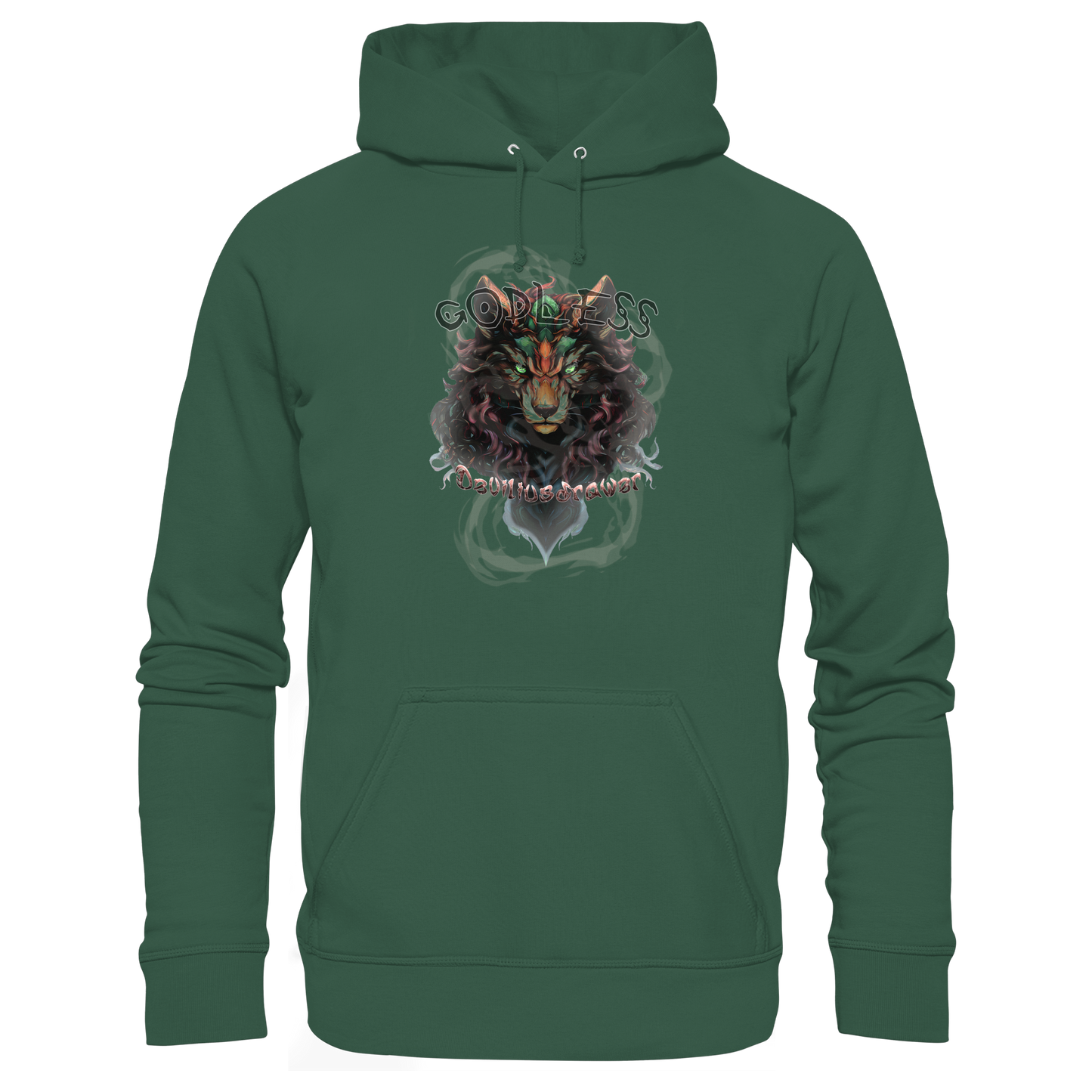 Deviliusdrawer Godless Wolf - Organic Basic Hoodie