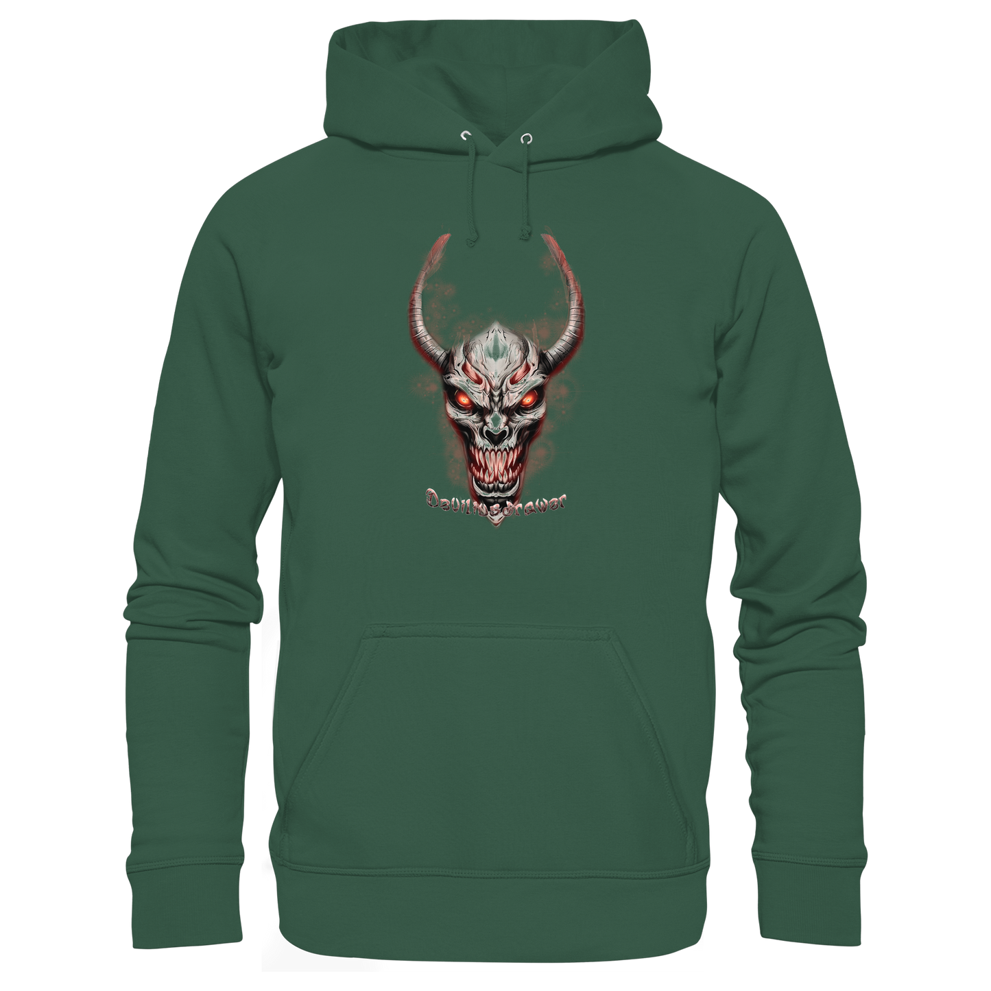 Deviliusdrawer Red Eyed Skeleton - Organic Basic Hoodie