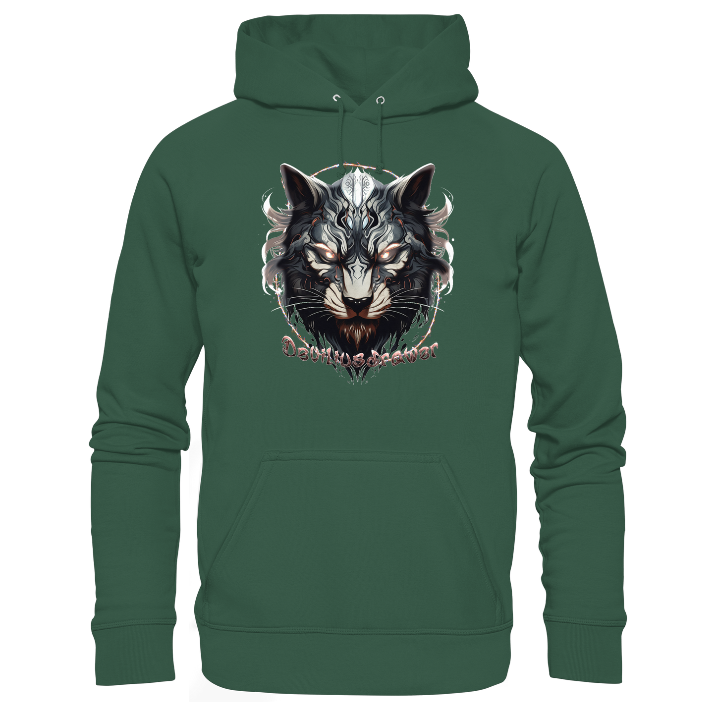 Deviliusdrawer Wolfcat - Organic Basic Hoodie
