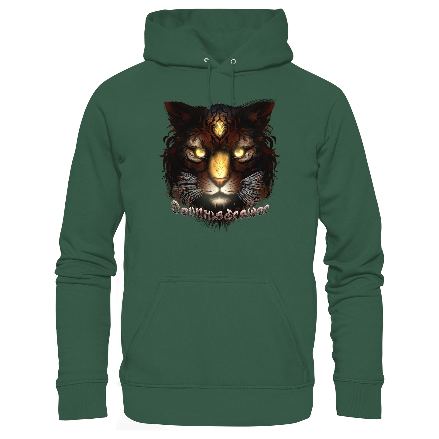 Deviliusdrawer Gold Tigercat - Organic Basic Hoodie
