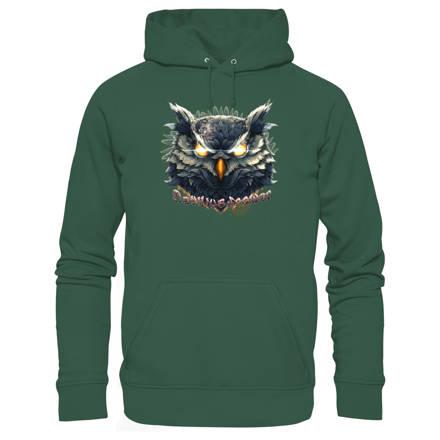Deviliusdrawer Dark Fire Owl - Organic Basic Hoodie