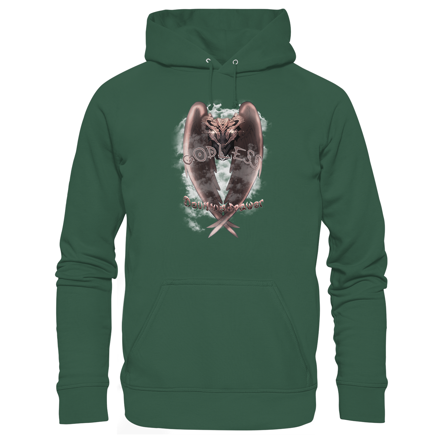 Deviliusdrawer Godless Owl - Organic Basic Hoodie
