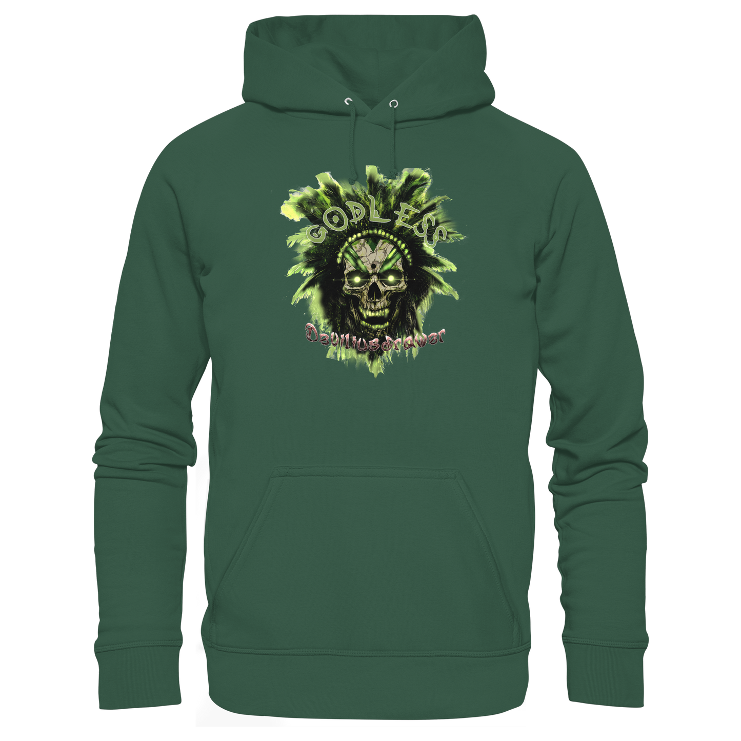 Deviliusdrawer Godless Skull - Organic Basic Hoodie