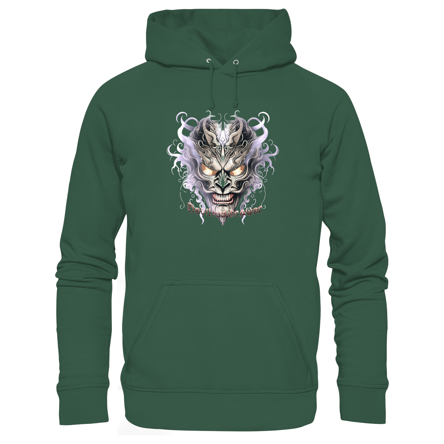 Deviliusdrawer Demon Mask Violet - Organic Basic Hoodie