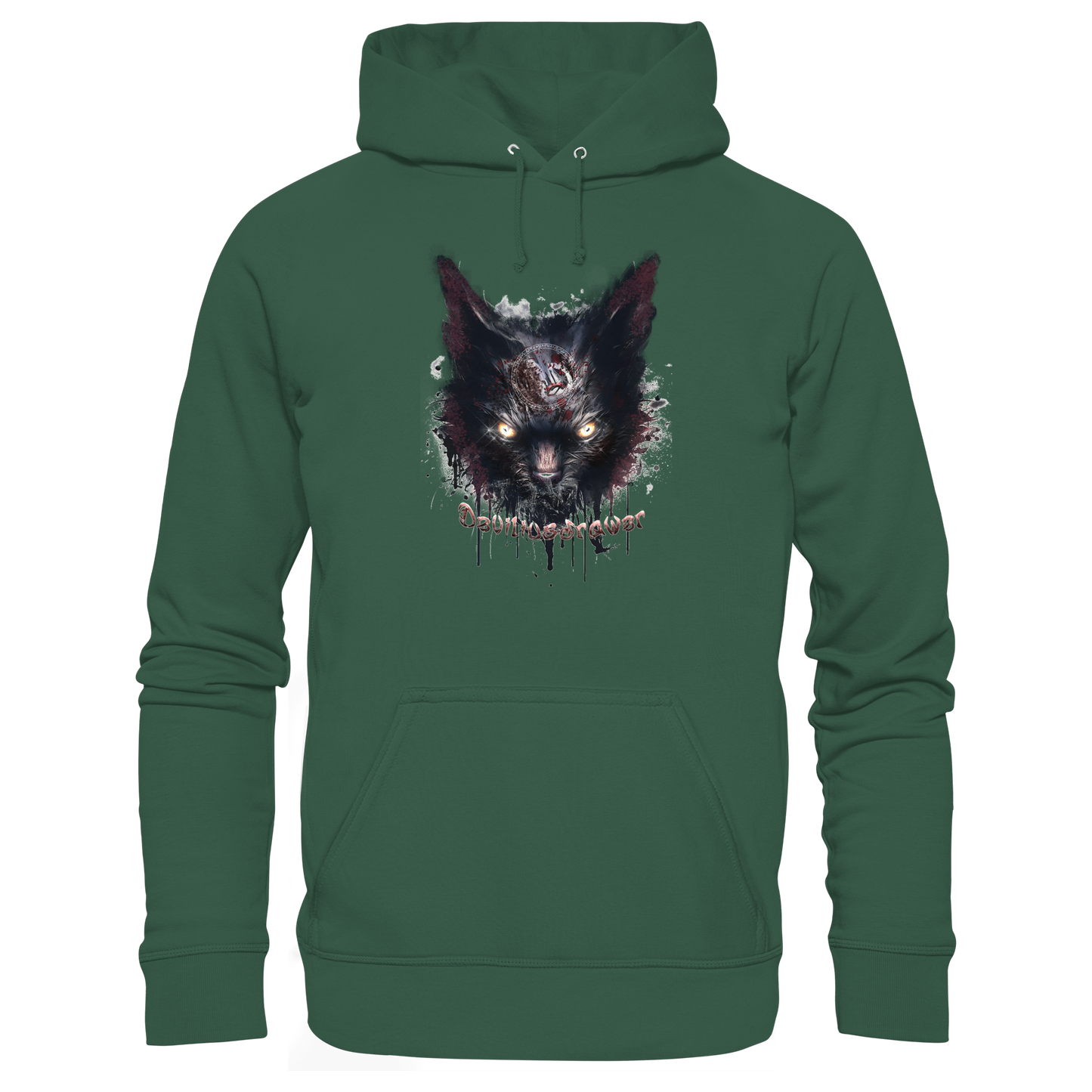 Deviliusdrawer Zombie Cat - Organic Basic Hoodie