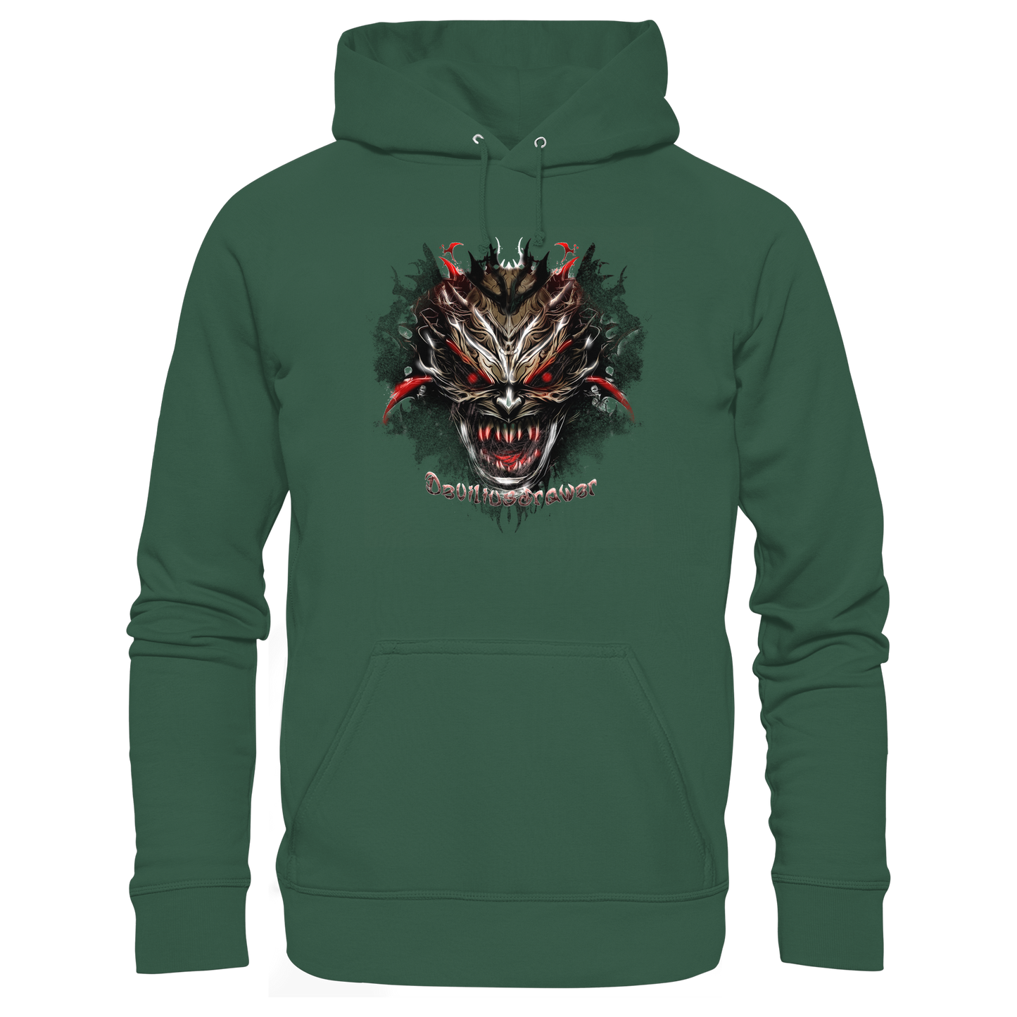 Deviliusdrawer Dark Redeyed Devil - Organic Basic Hoodie