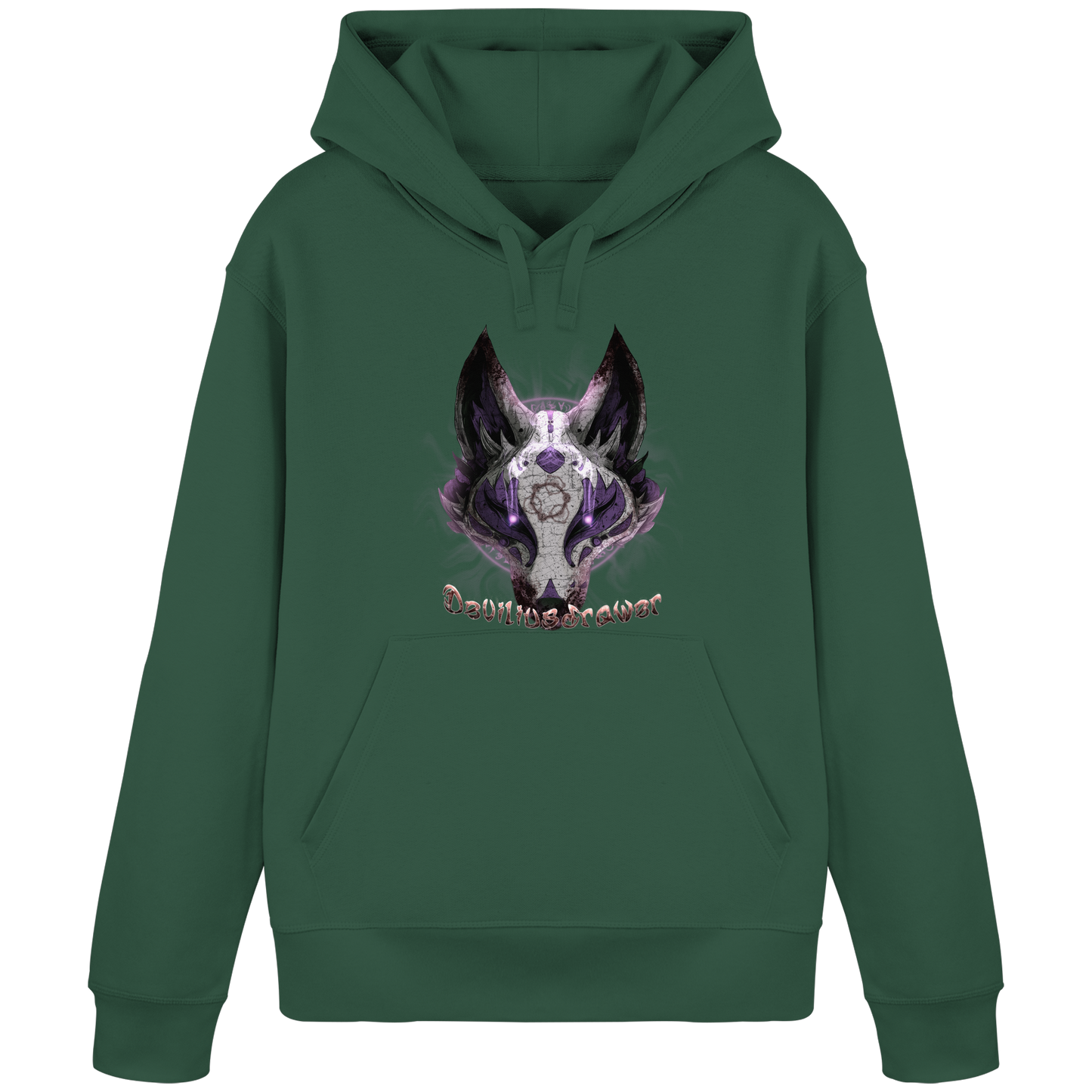 Deviliusdrawer Dark Kitsune - Organic Basic Hoodie
