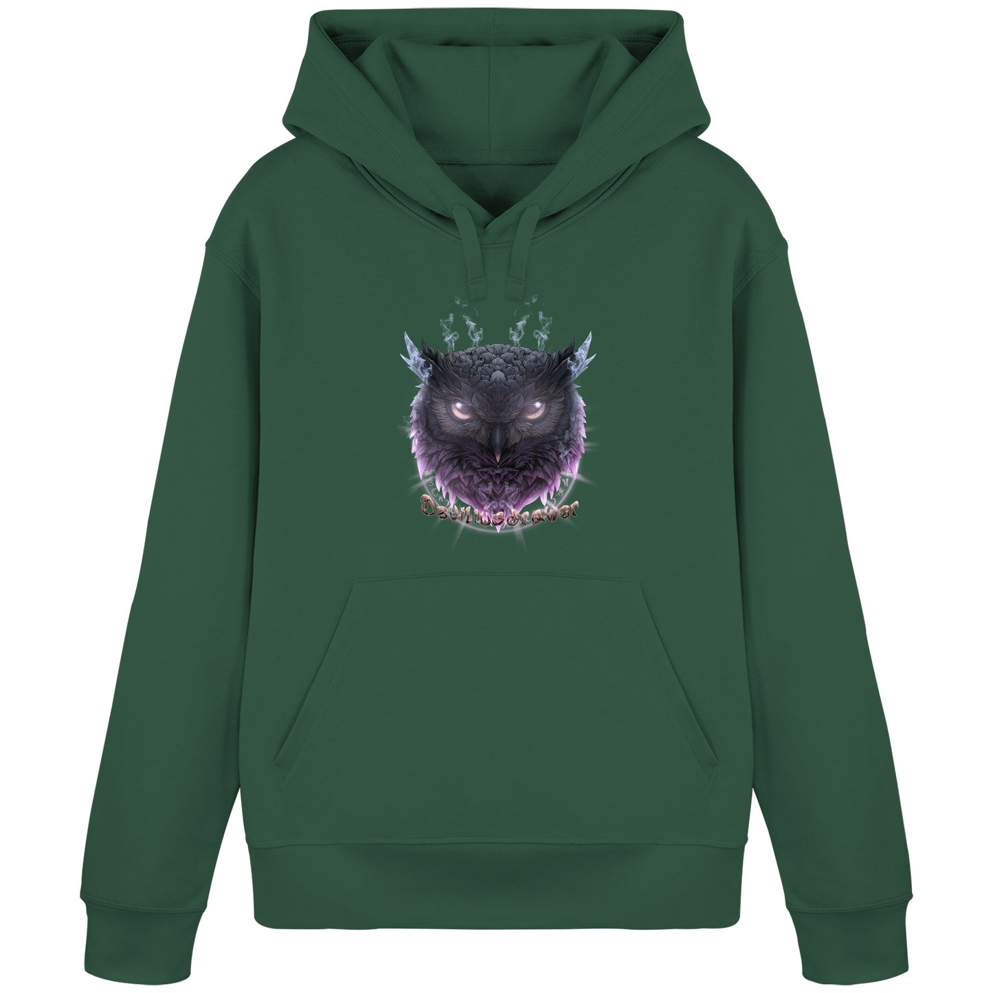 Deviliusdrawer Darkness Owl - Organic Basic Hoodie