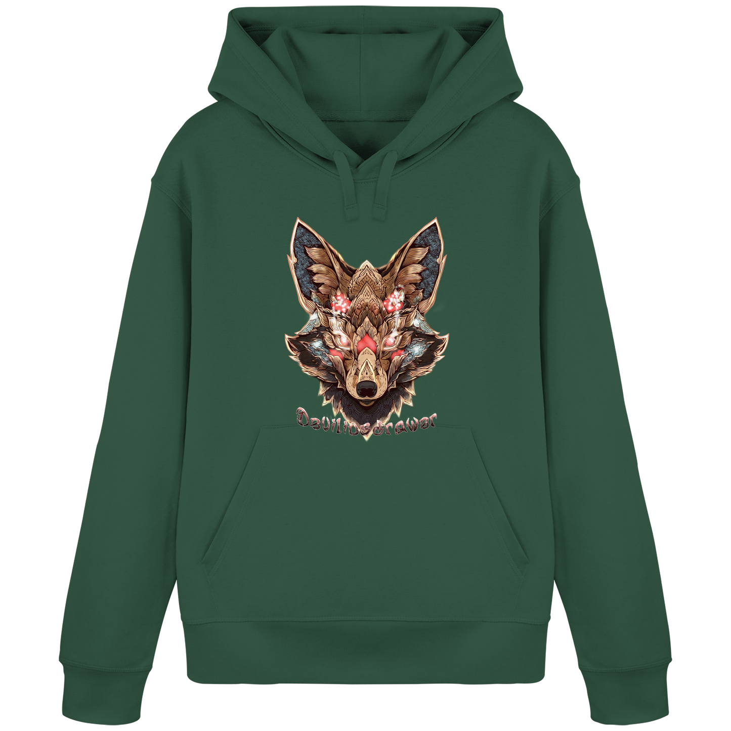 Deviliusdrawer Cristal Kitsune - Organic Basic Hoodie