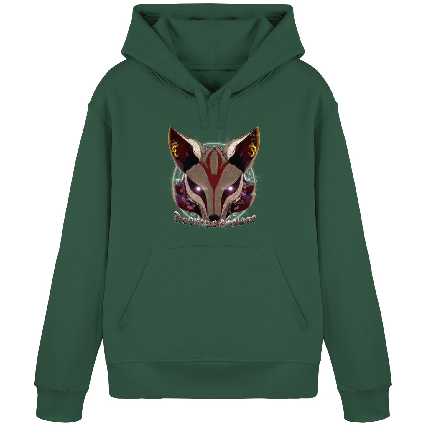 Deviliusdrawer Magic Kitsune - Organic Basic Hoodie