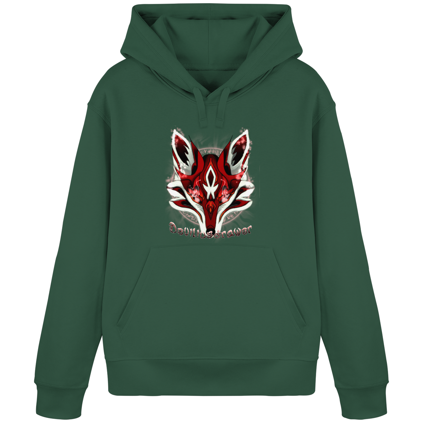 Deviliusdrawer Red Eyed Fox - Organic Basic Hoodie