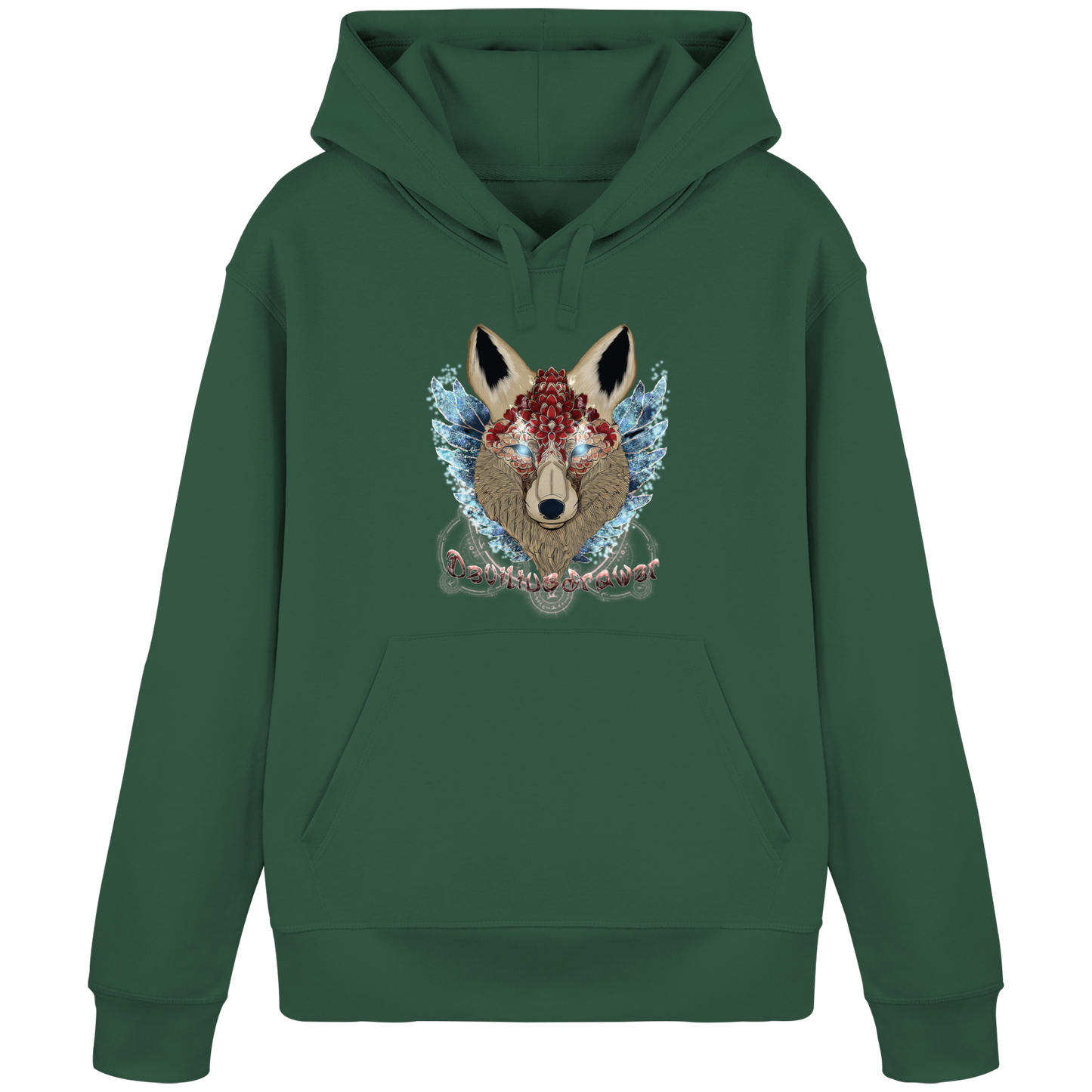 Deviliusdrawer Diamond Kitsune - Organic Basic Hoodie