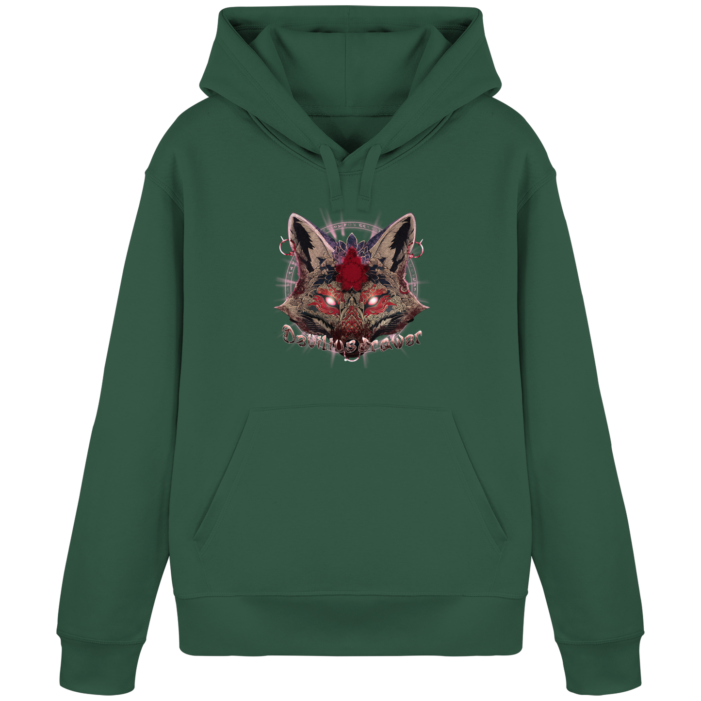 Deviliusdrawer Demon Kitsune - Organic Basic Hoodie