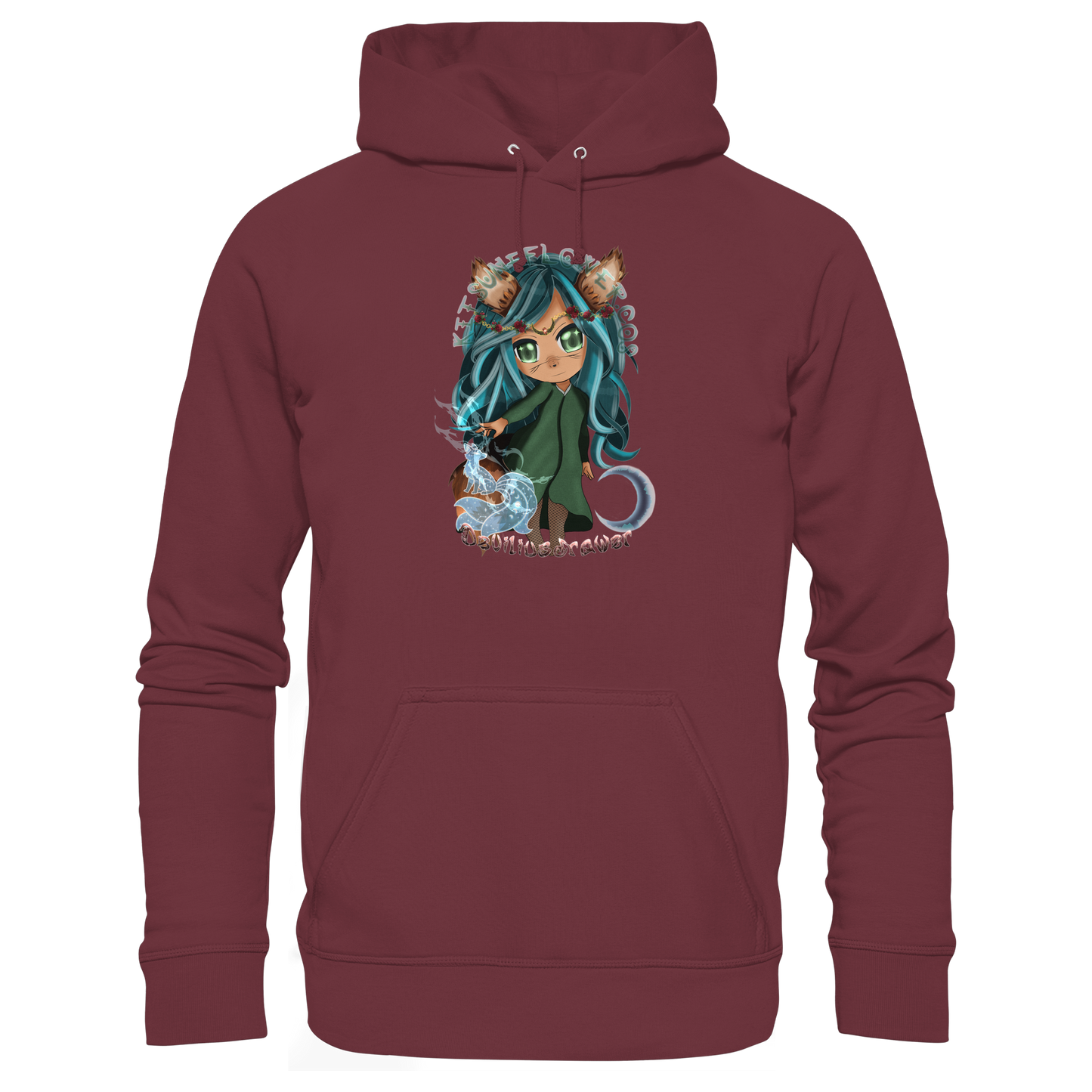 Deviliusdrawer Kitsuneflower - Organic Basic Hoodie