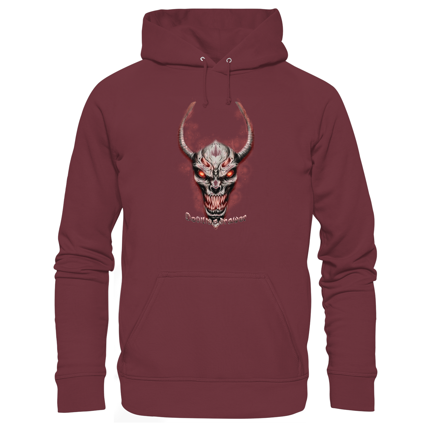 Deviliusdrawer Red Eyed Skeleton - Organic Basic Hoodie
