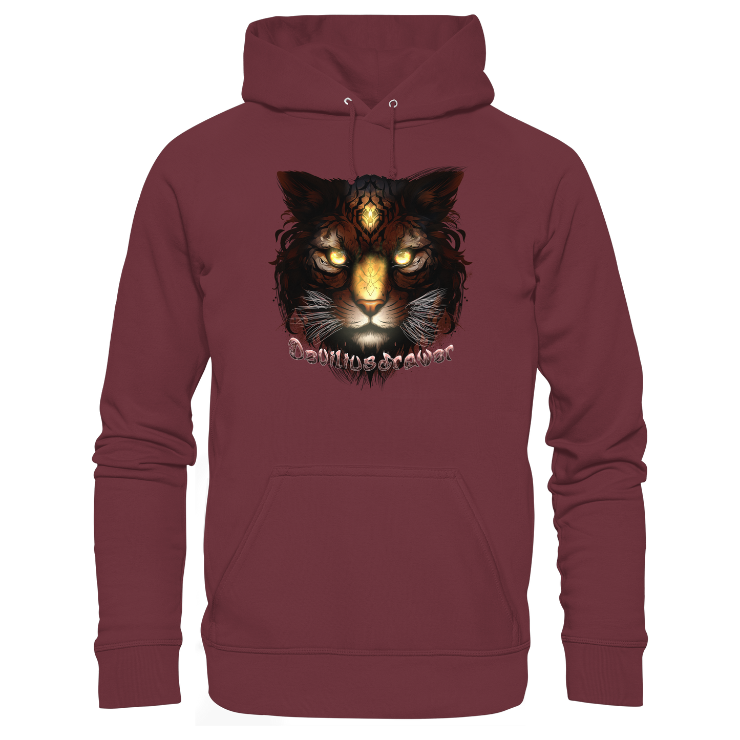 Deviliusdrawer Gold Tigercat - Organic Basic Hoodie