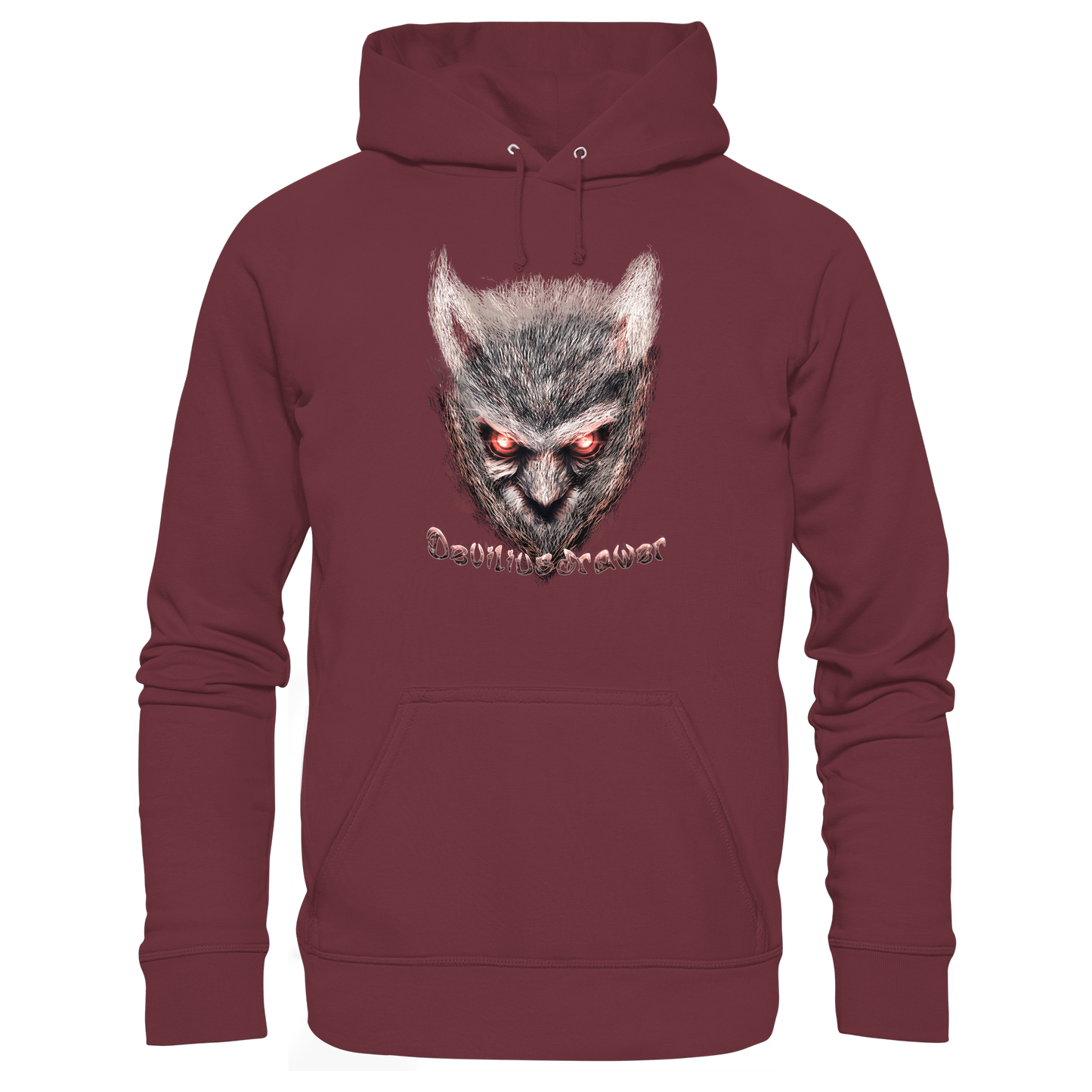 Deviliusdrawer Red Eyed Owl - Organic Basic Hoodie