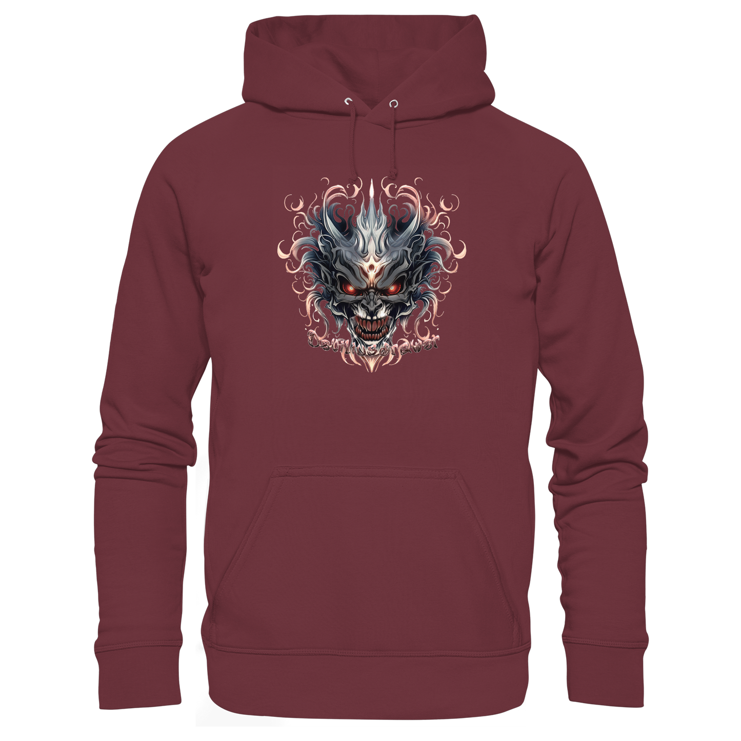 Deviliusdrawer Demon Mask - Organic Basic Hoodie