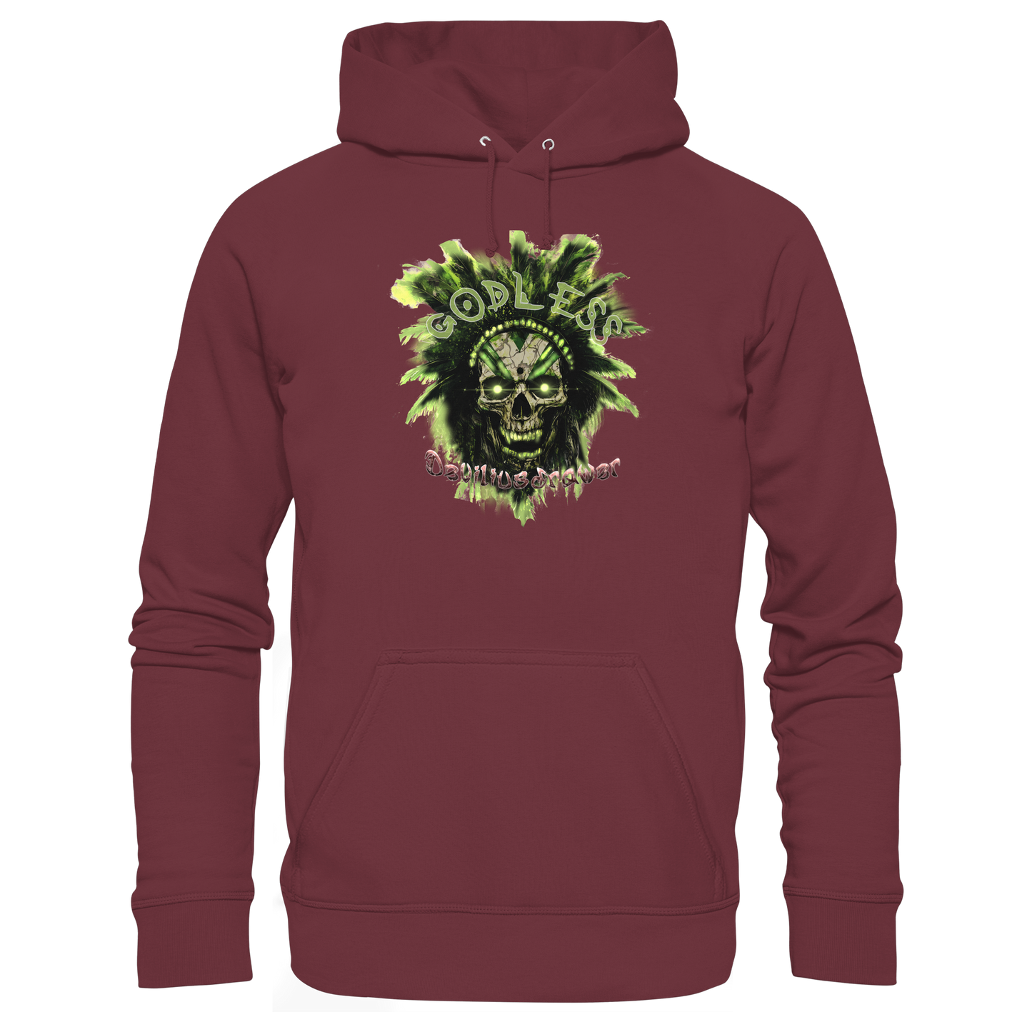 Deviliusdrawer Godless Skull - Organic Basic Hoodie