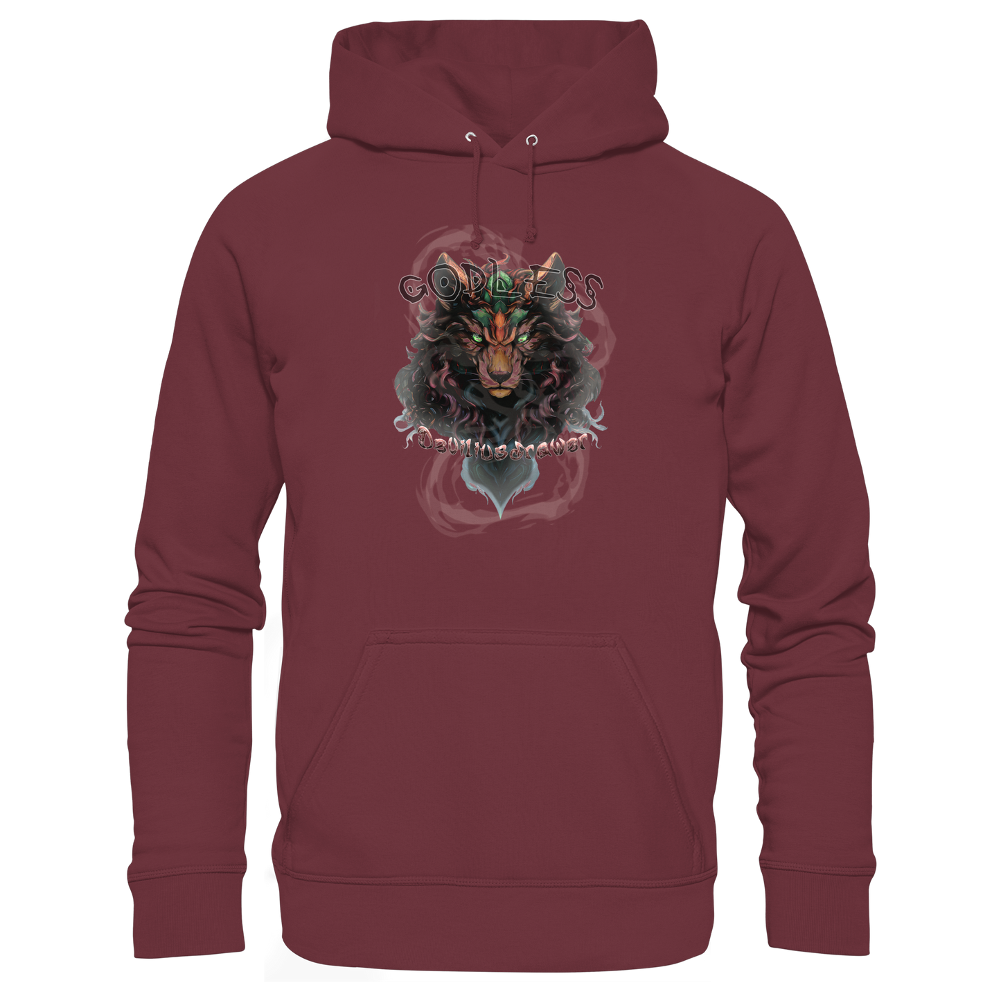 Deviliusdrawer Godless Wolf - Organic Basic Hoodie