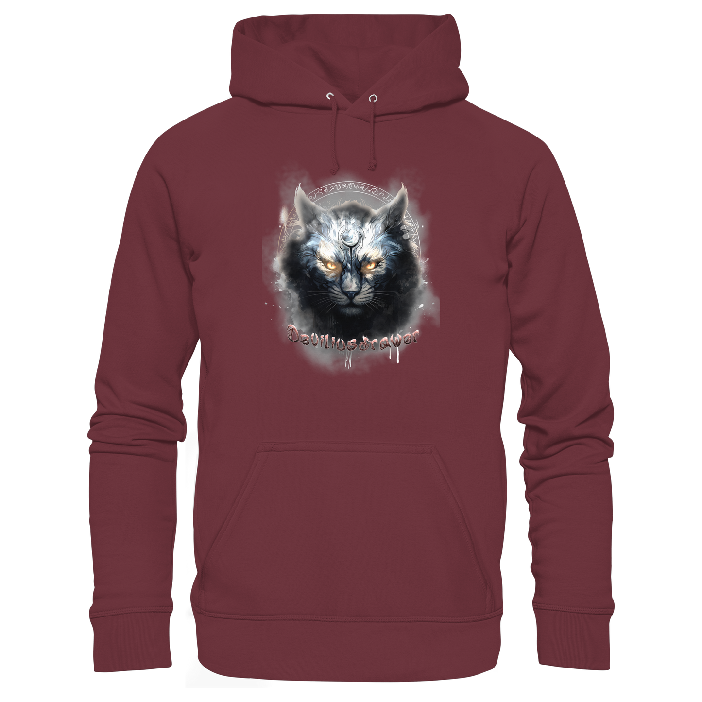 Deviliusdrawer Mysthic Cat - Organic Basic Hoodie