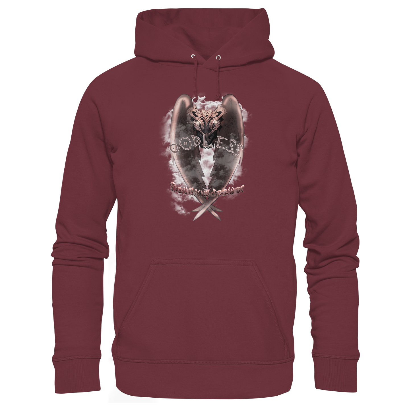 Deviliusdrawer Godless Owl - Organic Basic Hoodie