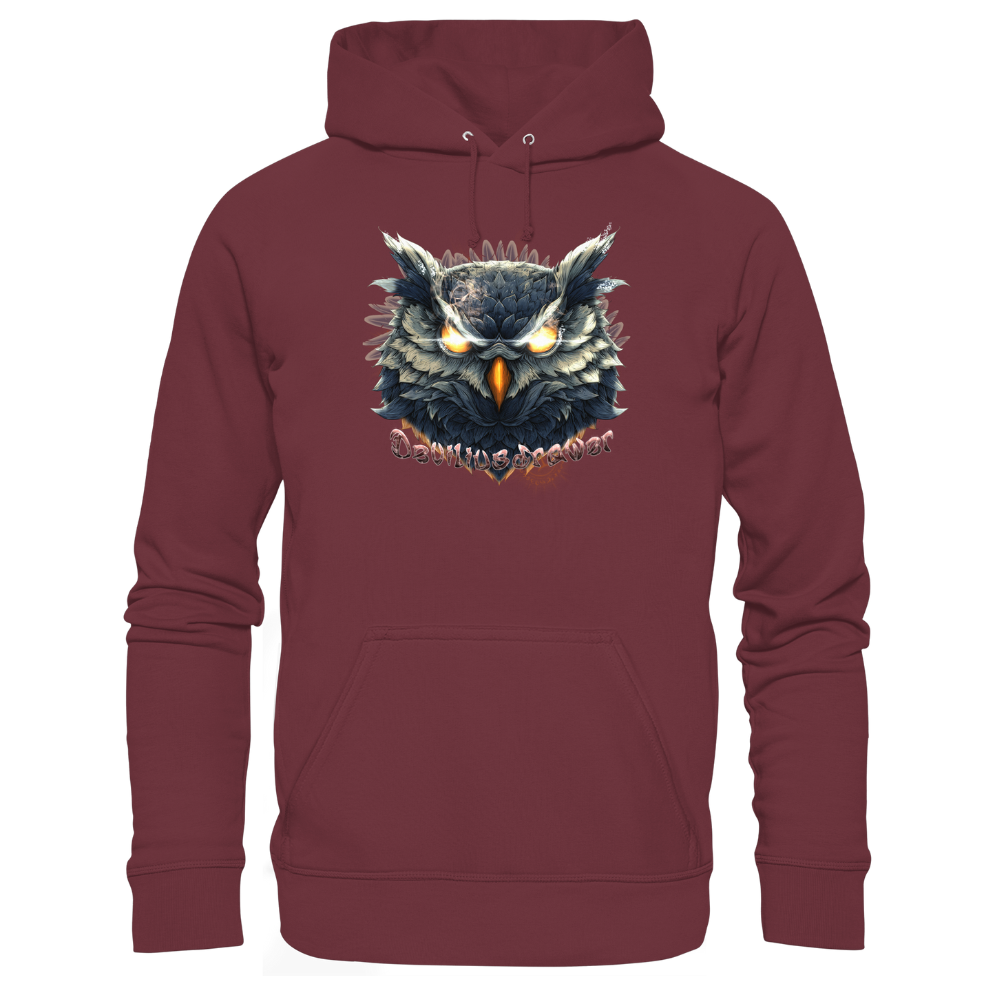 Deviliusdrawer Dark Fire Owl - Organic Basic Hoodie