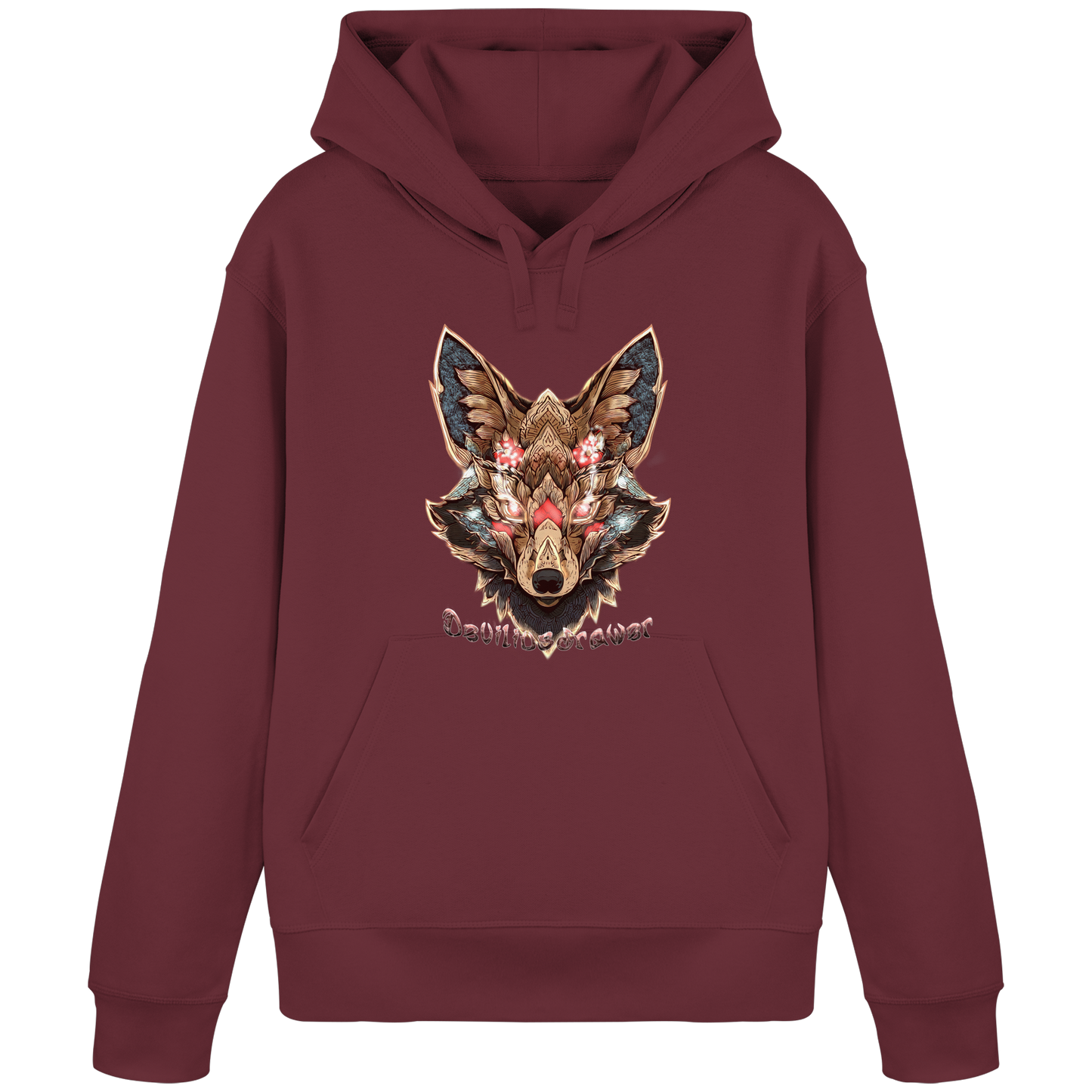 Deviliusdrawer Cristal Kitsune - Organic Basic Hoodie