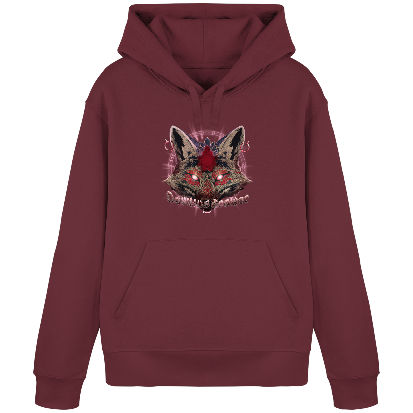 Deviliusdrawer Demon Kitsune - Organic Basic Hoodie