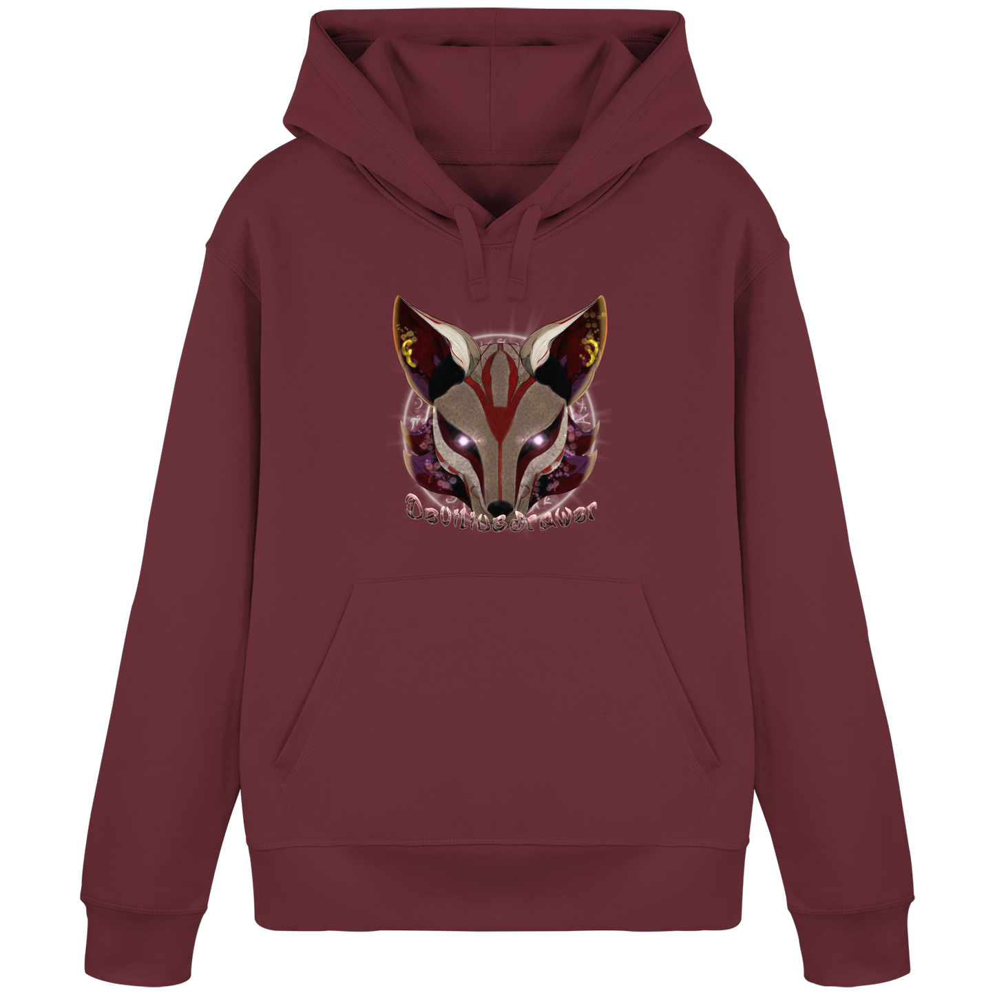 Deviliusdrawer Magic Kitsune - Organic Basic Hoodie