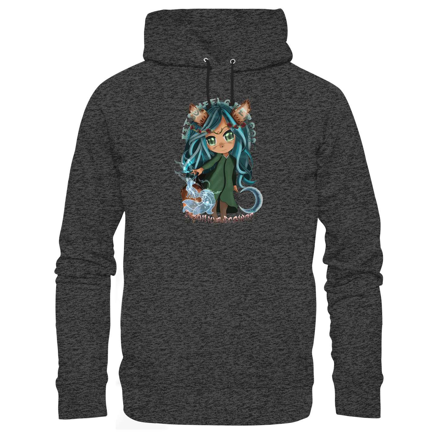 Deviliusdrawer Kitsuneflower - Organic Basic Hoodie
