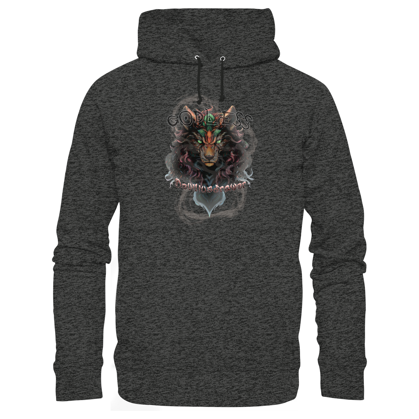 Deviliusdrawer Godless Wolf - Organic Basic Hoodie