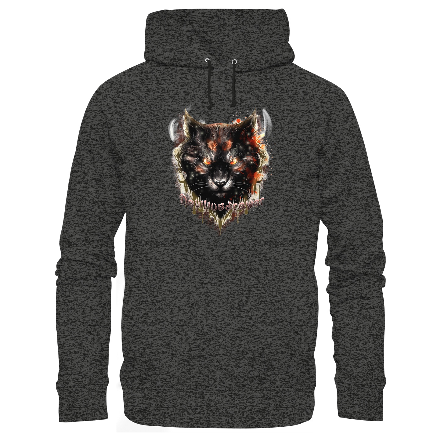 Deviliusdrawer Red Devil Cat - Organic Basic Hoodie