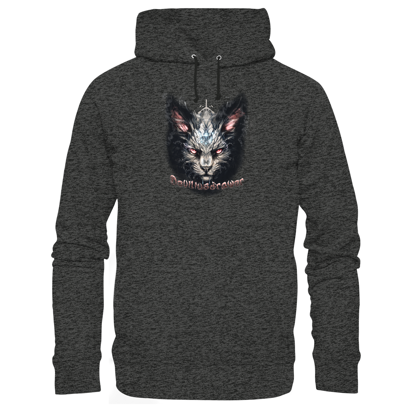 Deviliusdrawer Myshtical Redeyed Cat - Organic Basic Hoodie