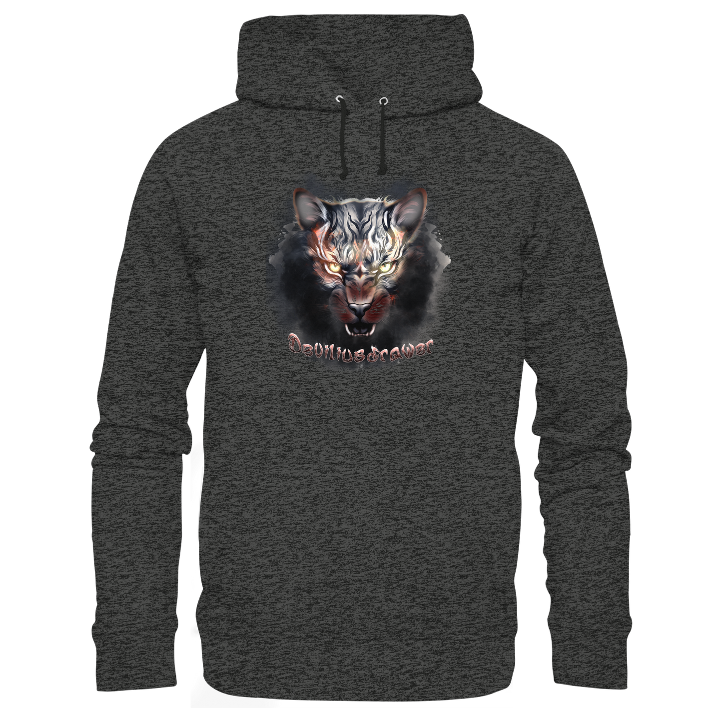 Deviliusdrawer Smoke Tiger - Organic Basic Hoodie