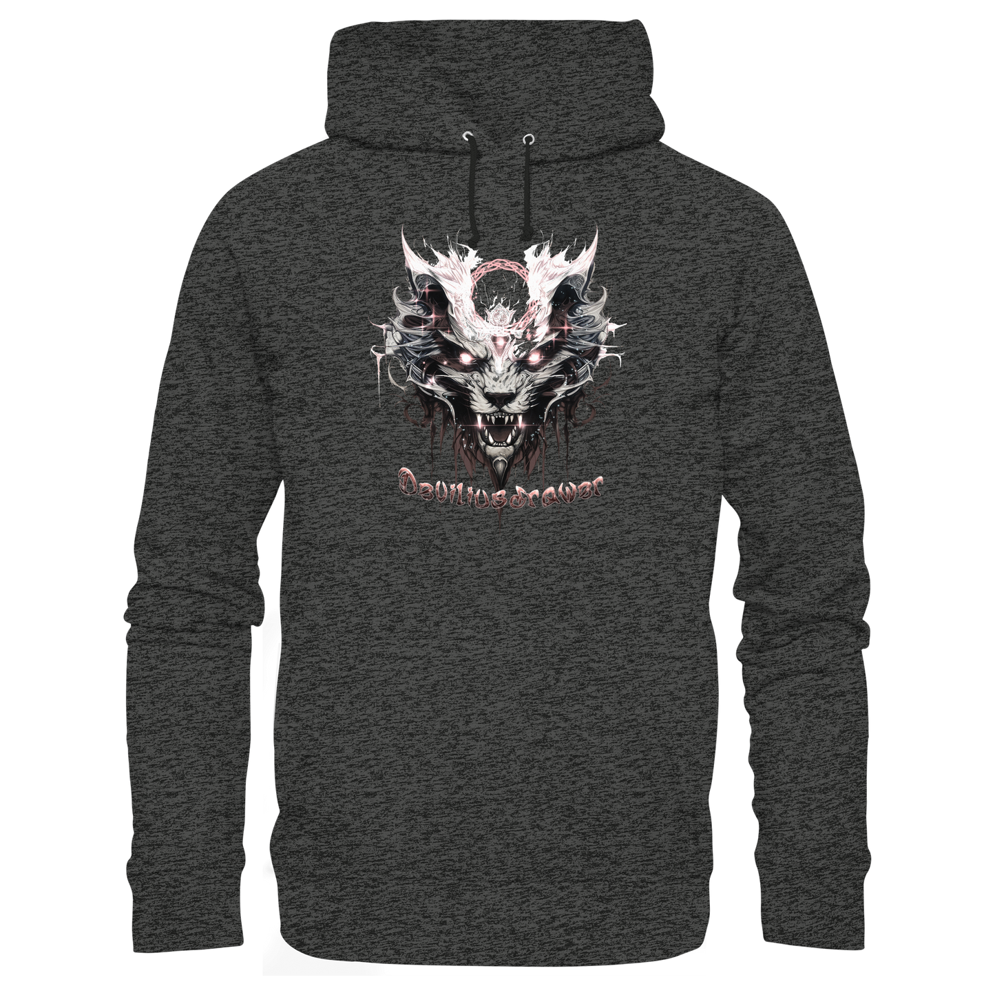 Deviliusdrawer Demonic Glow Cat - Organic Basic Hoodie