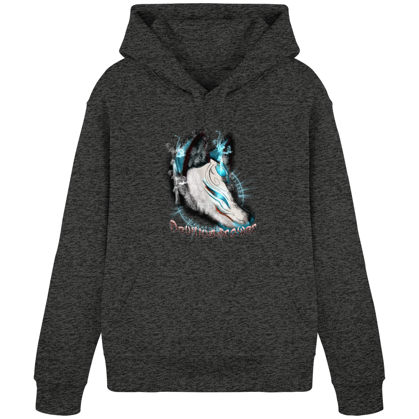 Deviliusdrawer Darkness Kitsune - Organic Basic Hoodie