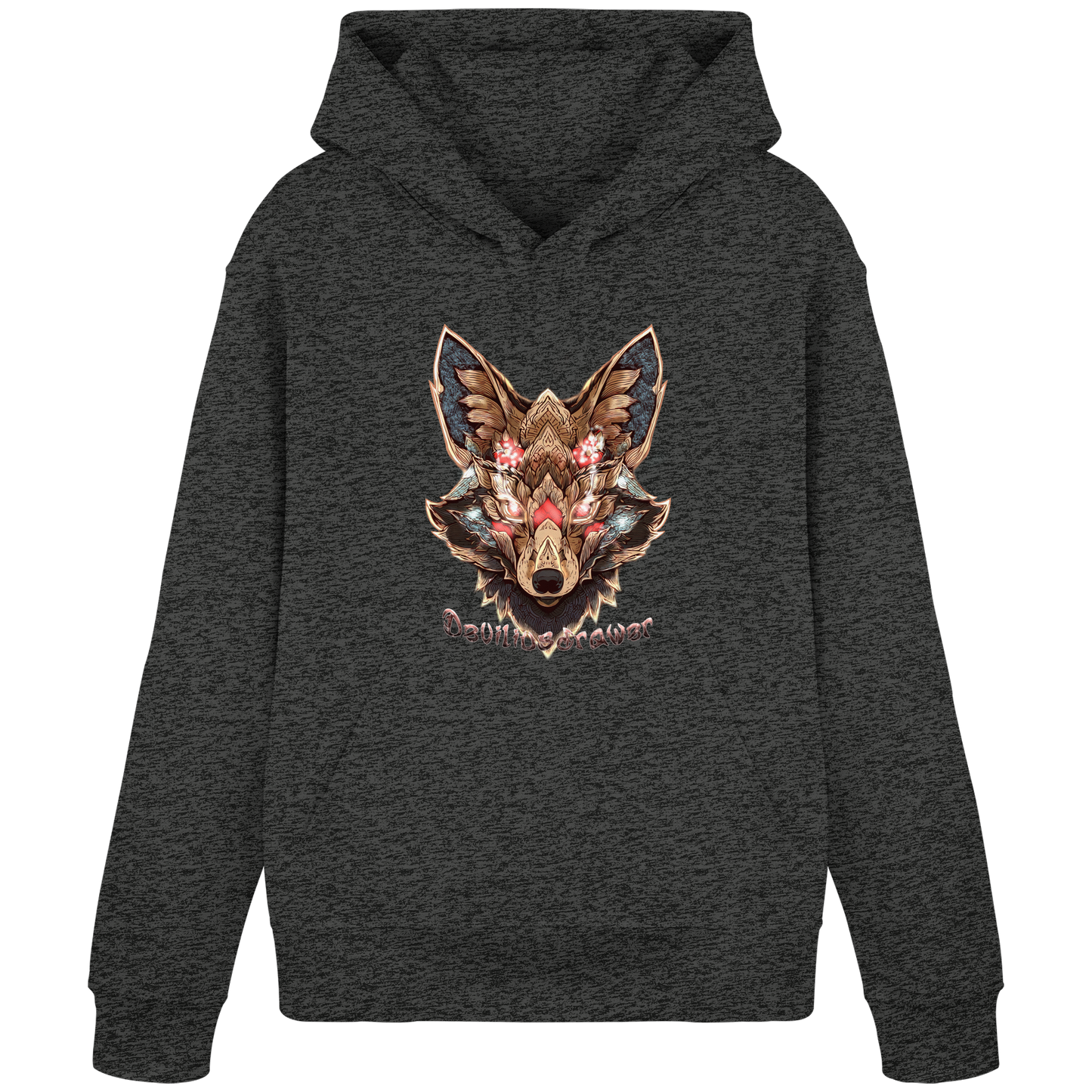 Deviliusdrawer Cristal Kitsune - Organic Basic Hoodie