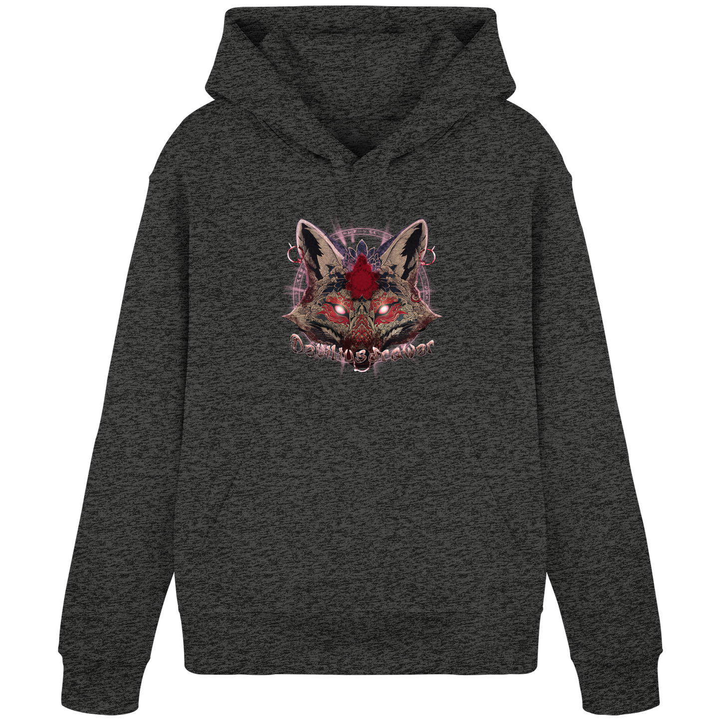 Deviliusdrawer Demon Kitsune - Organic Basic Hoodie