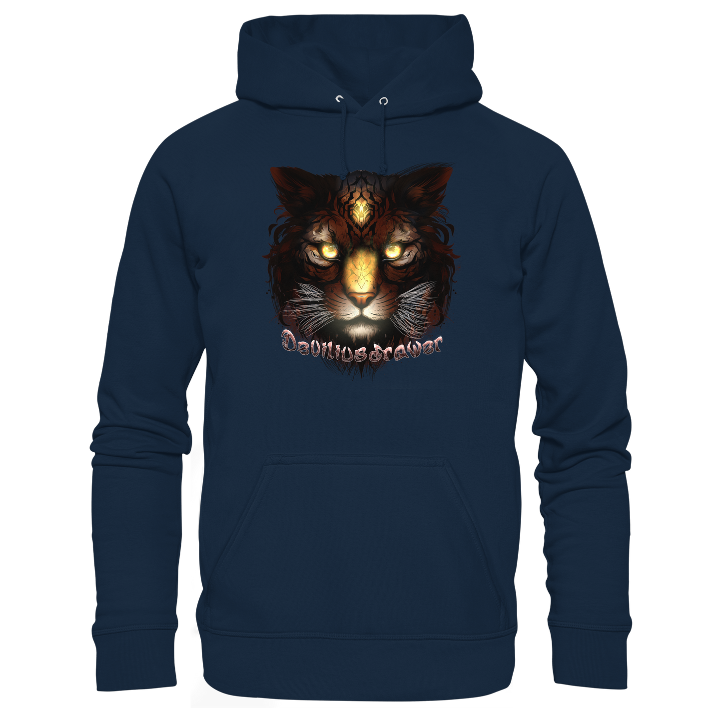 Deviliusdrawer Gold Tigercat - Organic Basic Hoodie