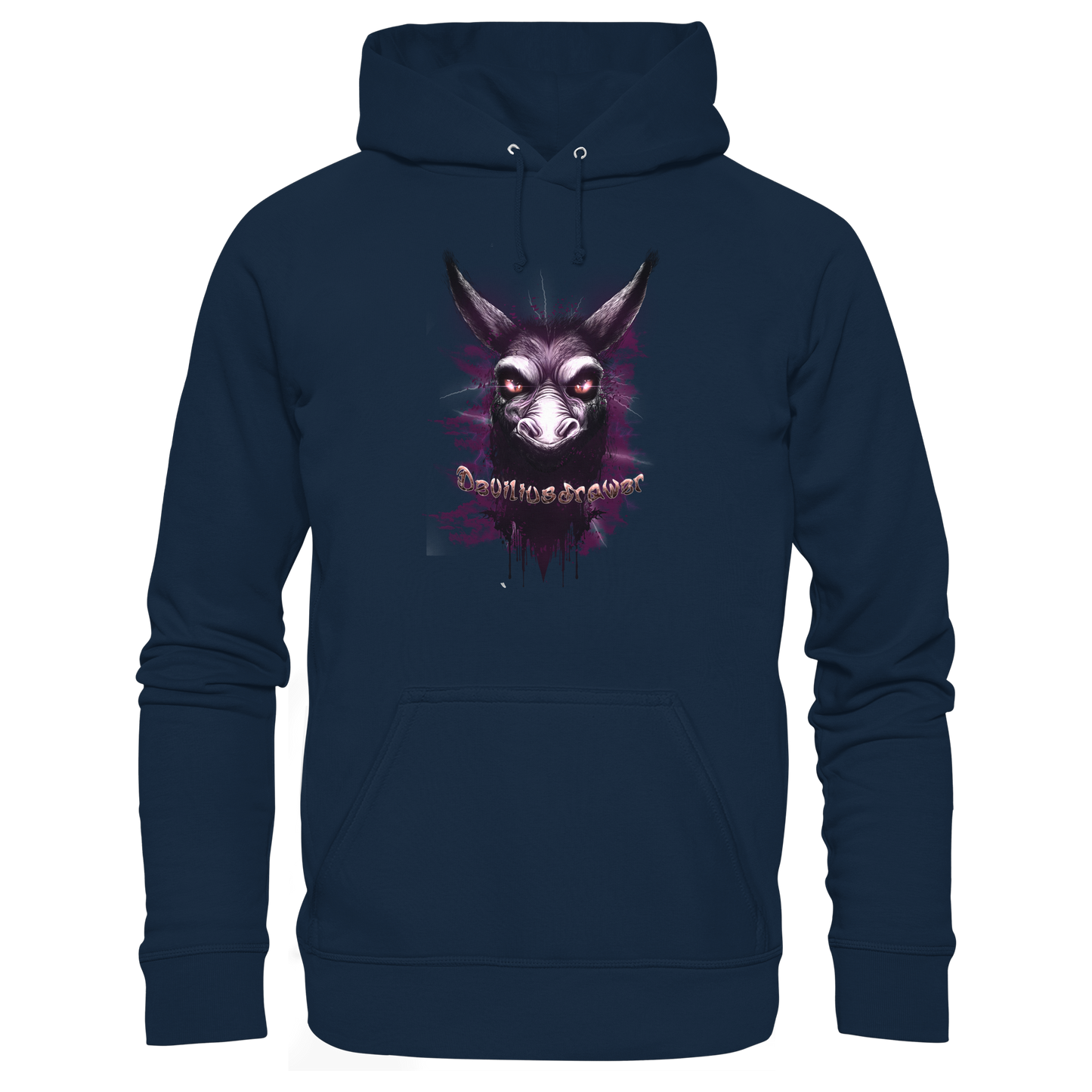Deviliusdrawer Purple Donkey - Organic Basic Hoodie