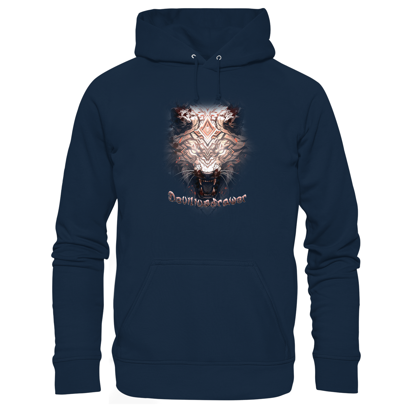 Deviliusdrawer Gold Metal Tiger - Organic Basic Hoodie