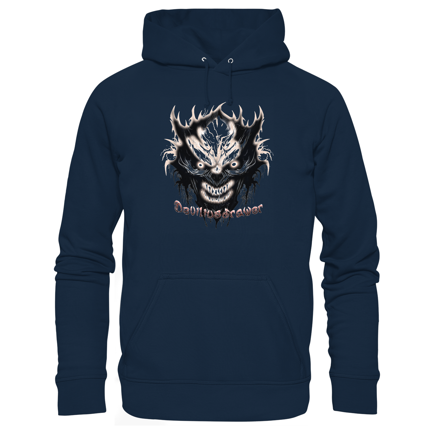 Deviliusdrawer Crazy Glow Devil - Organic Basic Hoodie