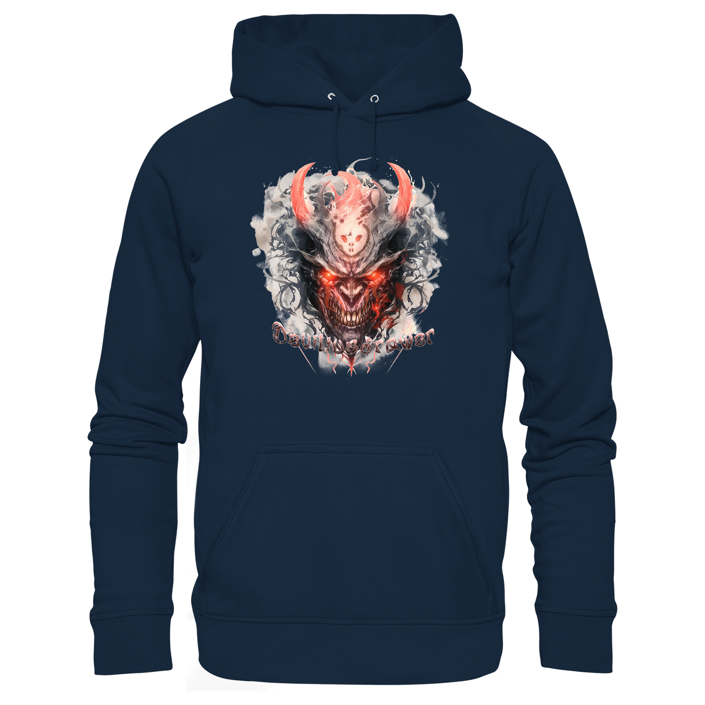 Deviliusdrawer Red Horn Devil - Organic Basic Hoodie