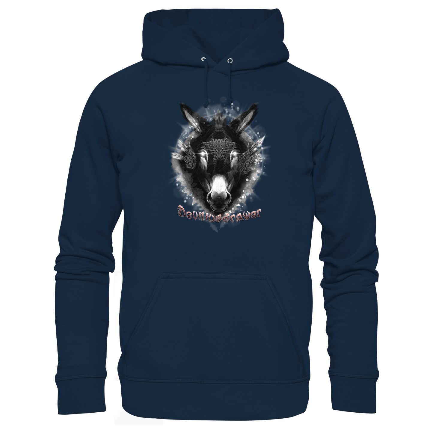 Deviliusdrawer Glowing Donkey - Organic Basic Hoodie