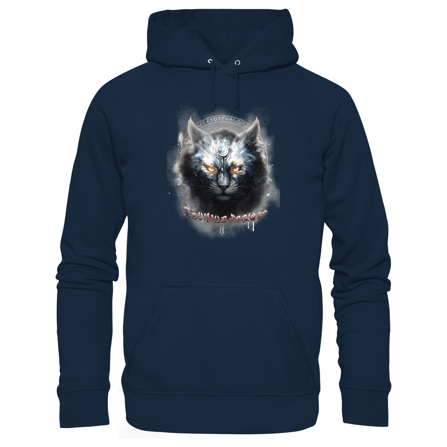 Deviliusdrawer Mysthic Cat - Organic Basic Hoodie