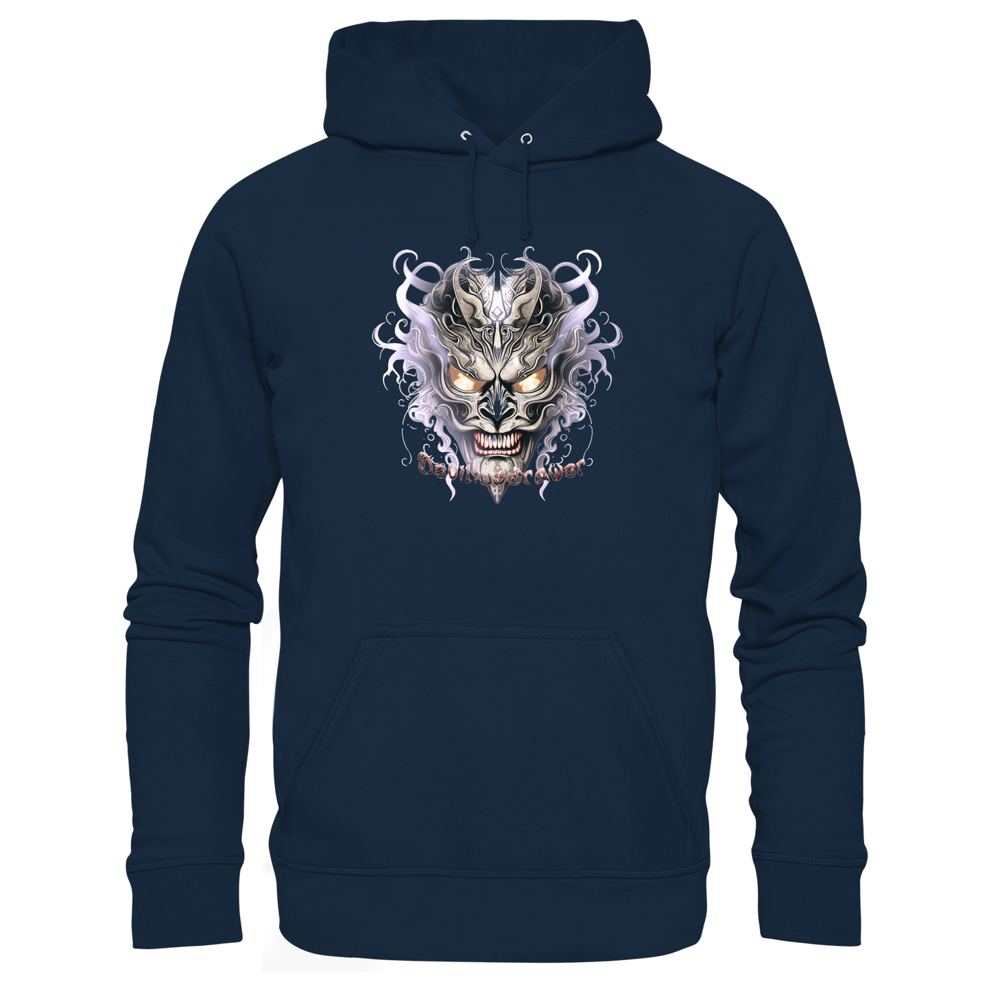 Deviliusdrawer Demon Mask Violet - Organic Basic Hoodie
